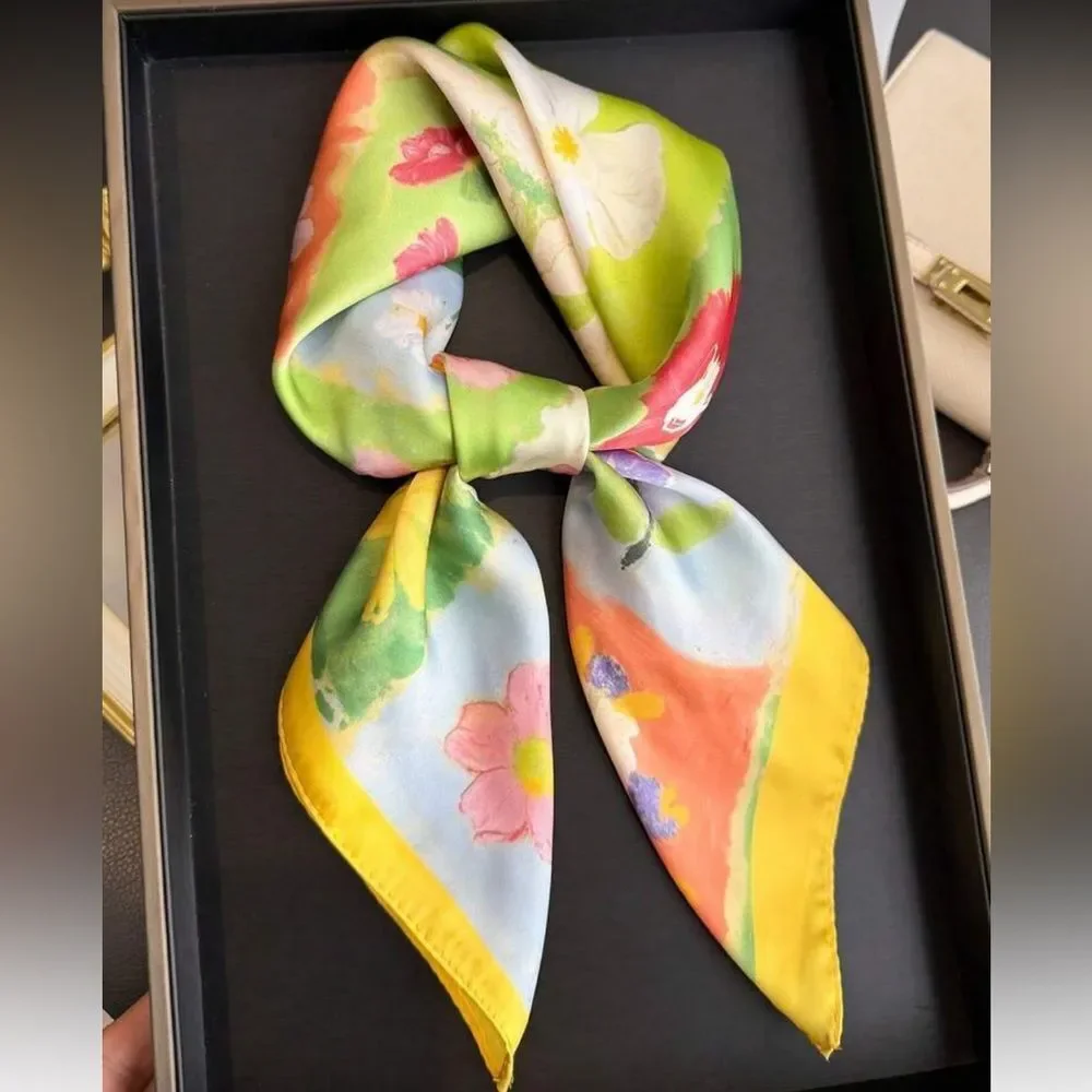 Floral Patterned Scarf S82